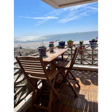 Load image into Gallery viewer, Teak Wood Oceanview Folding Outdoor Barstool