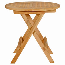 Load image into Gallery viewer, Teak Wood Delano Round Side Table for Home Gym, Yoga Studio or Exercise Room