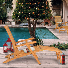 Load image into Gallery viewer, Teak Wood Acapulco Outdoor Steamer Chair