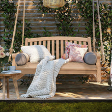 Load image into Gallery viewer, Teak Wood San Jose Double Outdoor Porch Swing, 4 foot