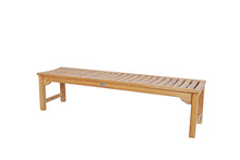 Load image into Gallery viewer, Teak Wood Salinas 6 Foot Bench for Home Gym, Yoga Studio or Exercise Room