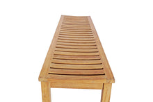 Load image into Gallery viewer, Teak Wood Salinas 6 Foot Bench for Home Gym, Yoga Studio or Exercise Room
