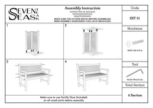 Load image into Gallery viewer, Teak Wood El Mar Outdoor Bench, 4 Foot