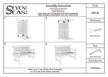 Load image into Gallery viewer, Teak Wood San Juan Outdoor Bench, 4 Foot