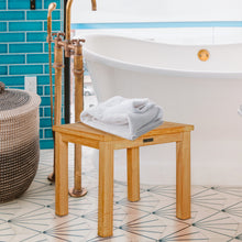 Load image into Gallery viewer, Teak Wood Somers Bathroom Side Table, Large