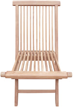 Load image into Gallery viewer, Teak Wood Seaside Outdoor Folding Side Chair, set of 2