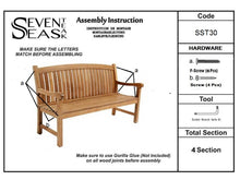 Load image into Gallery viewer, Teak Wood Acapulco Outdoor Bench, 6 Foot