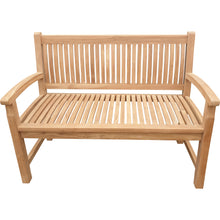 Load image into Gallery viewer, Teak Wood El Mar Outdoor Bench, 4 Foot