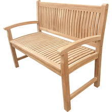 Load image into Gallery viewer, Teak Wood El Mar Outdoor Bench, 4 Foot