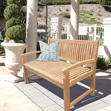 Load image into Gallery viewer, Teak Wood El Mar Outdoor Bench, 4 Foot