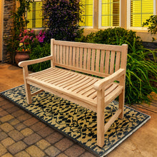 Load image into Gallery viewer, Teak Wood San Juan Outdoor Bench, 4 Foot