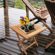 Load image into Gallery viewer, Teak Wood Nassau Outdoor Folding End Table