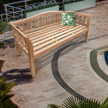 Load image into Gallery viewer, Teak Wood Oklahoma Outdoor Patio Bench, 5 Foot
