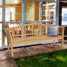 Load image into Gallery viewer, Teak Wood Oklahoma Outdoor Patio Bench, 6 Foot
