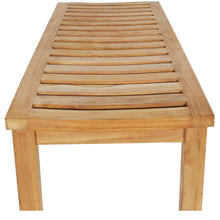Load image into Gallery viewer, Teak Wood Lagos Bathroom Shower Bench, 4 Foot