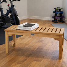 Load image into Gallery viewer, Teak Wood Salinas 4 Foot Bench for Home Gym, Yoga Studio or Exercise Room