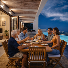 Load image into Gallery viewer, 9 Piece Teak Wood Santa Monica Patio Dining Set with Rectangular Extension Table, 2 Folding Arm Chairs and 6 Folding Side Chairs