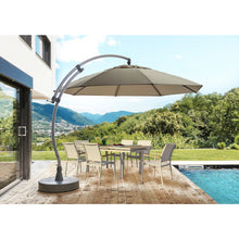 Load image into Gallery viewer, Sun Garden 13 Ft. Easy Sun Cantilever Umbrella and Parasol, the Original from Germany, Indigo Blue Canopy with Bronze Frame