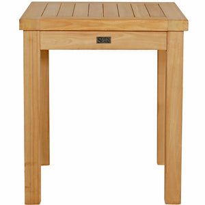 Teak Wood Somers Bathroom Side Table, Small