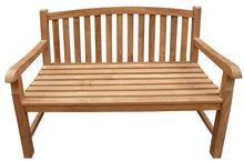 Load image into Gallery viewer, Teak Wood Buenos Aires Oval Outdoor Bench, 4 Foot