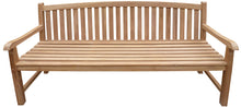 Load image into Gallery viewer, Teak Wood Buenos Aires Oval Outdoor Bench, 6 Foot