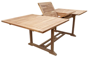 Teak Wood San Juan Rectangular Outdoor Extension Table