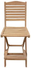 Load image into Gallery viewer, Teak Wood Oceanview Folding Outdoor Barstool