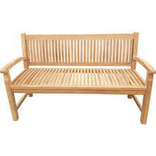 Load image into Gallery viewer, Teak Wood El Mar Outdoor Bench, 5 Foot