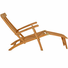 Load image into Gallery viewer, Teak Wood Siesta Key Outdoor Steamer Chair