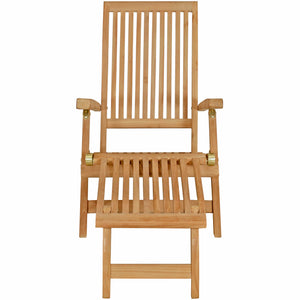 Teak Wood Acapulco Outdoor Steamer Chair
