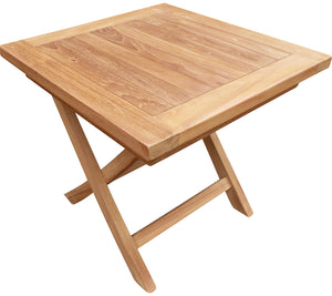 Teak Wood Nassau Outdoor Folding End Table