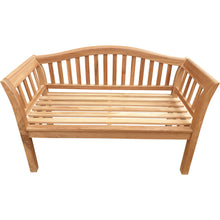 Load image into Gallery viewer, Teak Wood Oklahoma Outdoor Patio Bench, 4 Foot