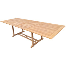 Load image into Gallery viewer, Teak Wood Santa Ana Rectangular Double Extension Dining Table, 78 to 118 inch