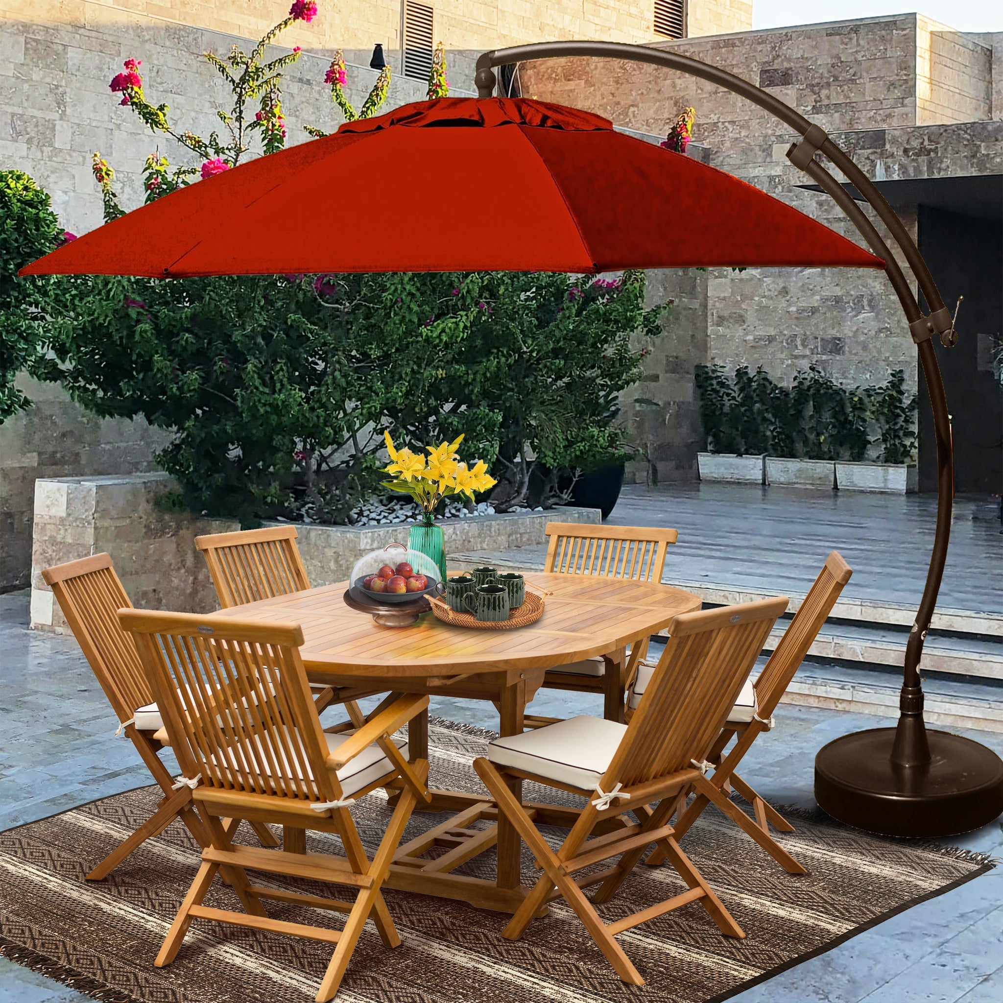 Sun Garden 13 Ft. Cantilever Umbrella or Parasol, the Original from Ge – Seven Seas Teak Sun Garden 13 Ft. Cantilever Umbrella or Parasol, the Original from Ge – Seven Seas Teak