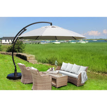 Load image into Gallery viewer, Sun Garden 13 Ft. Cantilever Umbrella, the Original from Germany, Heather Color Canopy with Bronze Frame